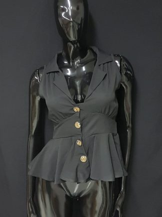 Blusa Negra ropa usada para mujer-EcoShopping-KORA09